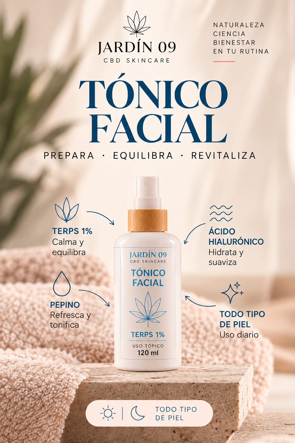 TONICO FACIAL - 1% CBD