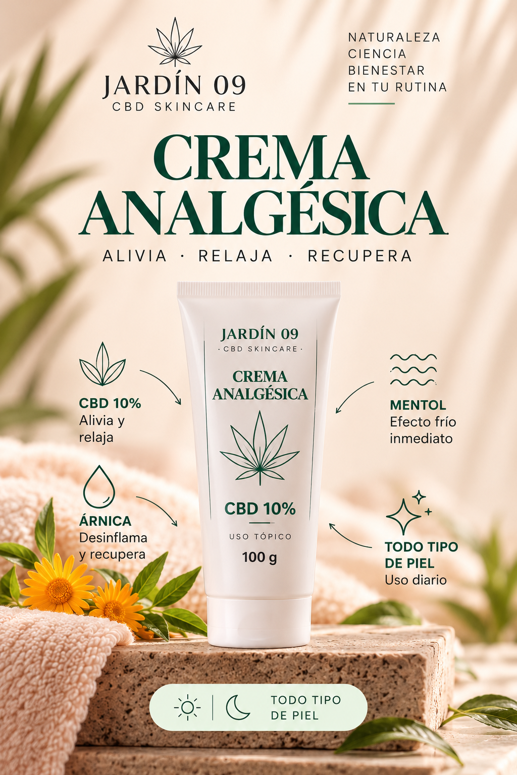 CREMA ANALGESICA - 200MG CBD